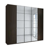 Zenith 250cm Mocca Oak 5 Door Hinged Wardrobe with Mirror 
