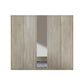 Wiemann Berlin Bristol Nordic Oak 5 Door Wardrobe with 1 Mirror Doors in the Middle  