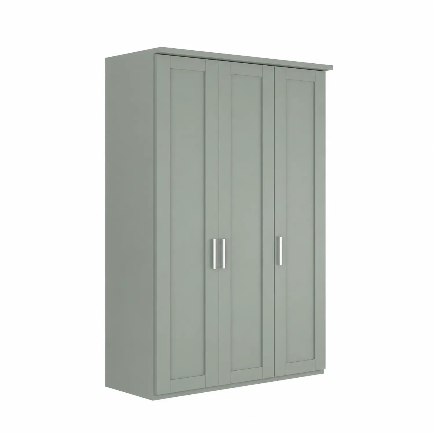 Wiemann Kempton 150cm Sage Green 3 Door wardrobe with Cornice 