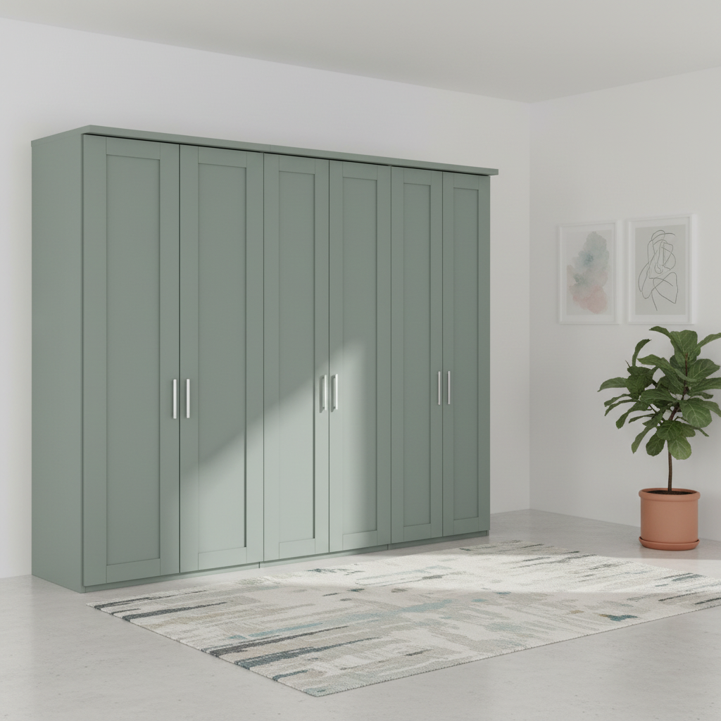 Wiemann Kempton 300cm 6 Door Hinged Wardrobe