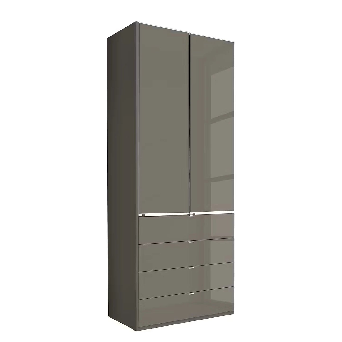 Wiemann Santa wardrobe in Havana with soft-close doors and drawers