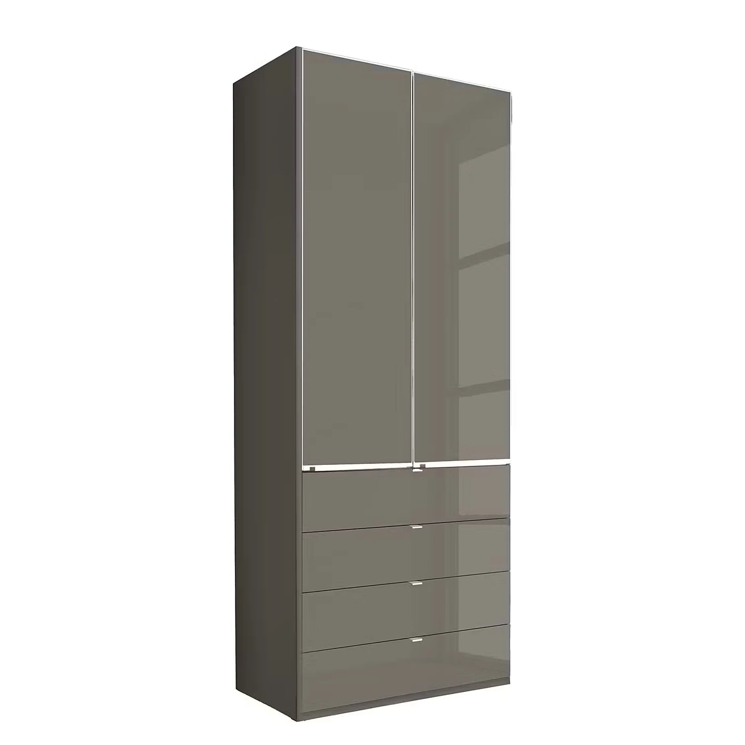 Wiemann Santa wardrobe in Havana with soft-close doors and drawers