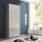 Wiemann Santa 100cm 2 Doors & 4 Drawers Combi Wardrobe in Pebble Grey