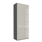 Wiemann Santa 100cm 2 Doors & 4 Drawers Combi Wardrobe in PEbble Grey with Havana Carcase