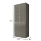 Wiemann Santa 100cm 2 Doors & 4 Drawers Combi Wardrobe in Havana - Dimensions