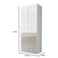 Wiemann Santa 100cm 2 Doors & 4 Drawers Combi Wardrobe in Pebble Grey