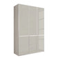 Wiemann Santa 150cm 3 Doors & 4 Drawers Combi Wardrobe in Pebble Grey