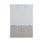 Wiemann Santa 150cm 3 Doors & 4 Drawers Combi Wardrobe in Pebble Grey