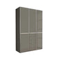 Wiemann Santa Shanghai 2, 150cm 3 Doors & 5 Drawers Combi Wardrobe in Havana Glass