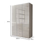 Wiemann Santa 150cm 3 Doors & 5 Drawers Combi Wardrobe in Pebble Grey Dimensions