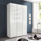 Wiemann Santa 150cm 3 Doors & 4 Drawers Combi Wardrobe in Pebble Grey