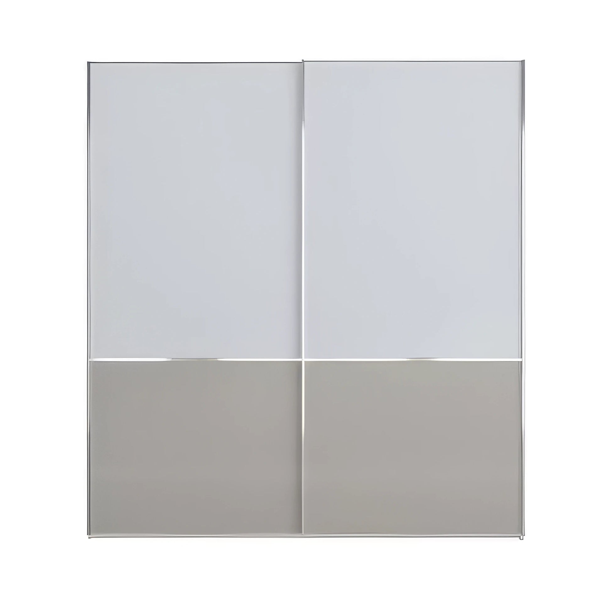 Wiemann Santa wardrobe with chrome cross-trim design