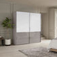 Wiemann Santa 2 Door Sliding Wardrobe in Pebble Grey 200cm
