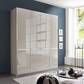 Wiemann Santa 200cm 4 Doors & 4 Drawers Combi Wardrobe in Pebble Grey styled in a modern room