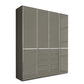 Wiemann Santa 200cm 4 Doors & 5 Drawers Combi Wardrobe in Havana