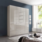 Wiemann Santa 200cm 4 Doors & 5 Drawers Combi Wardrobe in Pebble Grey styled in a modern bedroom