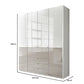 Wiemann Santa 200cm 4 Doors & 4 Drawers Combi Wardrobe in Pebble Grey