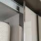 Wiemann Santa 150cm 2 Doors Sliding Wardrobe in White and Pebble Grey