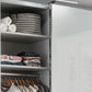 Wiemann Santa 150cm 2 Doors Sliding Wardrobe in White and Pebble Grey