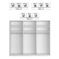 Wiemann Santa sliding wardrobe with silver-grey interior finish