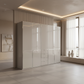 Wiemann Santa 250cm 5 Doors & 4 Drawers Combi Wardrobe in Pebble Grey