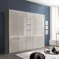 Wiemann Santa 250cm 5 Doors & 4 Drawers Combi Wardrobe in Pebble Grey styled in a modern room