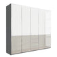 Wiemann Santa 5 Doors & 4 Drawers Combi Wardrobe in Pebble Grey