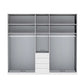 Internal Details of Wiemann Santa 250cm 5 Doors & 4 Drawers Combi Wardrobe