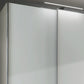 Pebble Grey wardrobe with Glass White and Glass Pebble Grey panels