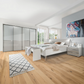 Contemporary wardrobe with adjustable shelves and hanging rails