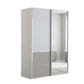 Wiemann Santa 150cm 2 Doors Sliding Wardrobe in White and Pebble Grey