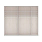 Wiemann Bristol Graphite & White Sliding Door Wardrobe