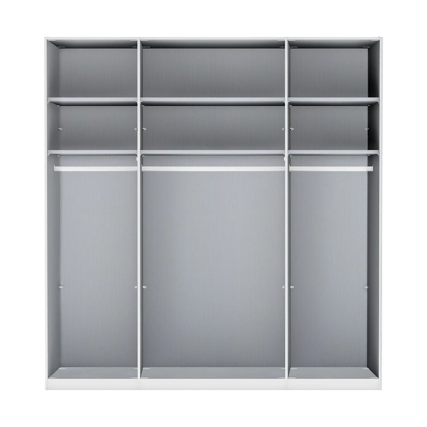 Wiemann Stylo 4 Door 200cm Wardrobe – Graphite & Glass Front - Interior View