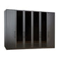 Stylo Decor & Transparent Glass Front 6 Door Wardrobe – W300cm
