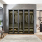 Room Shot of Wiemann Stylo Transparent Black Glass 5 Door Wardrobe Width 250cm