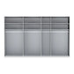 Interior Details of Wiemann Stylo  Door Transparent Black Glass Wardrobe Width 350cm , available in two heights 216cm or 236cm