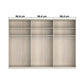 Interior details of Wiemann Truro Large 6 Door Hinged Wardrobe with Oak Cornice Width 300cm Height 220cm