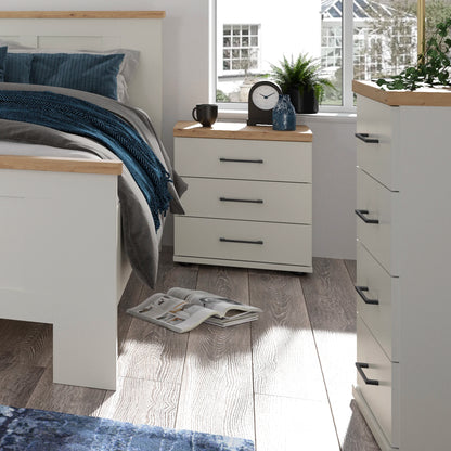 Wiemann Truro 3 Drawer Bedside Table