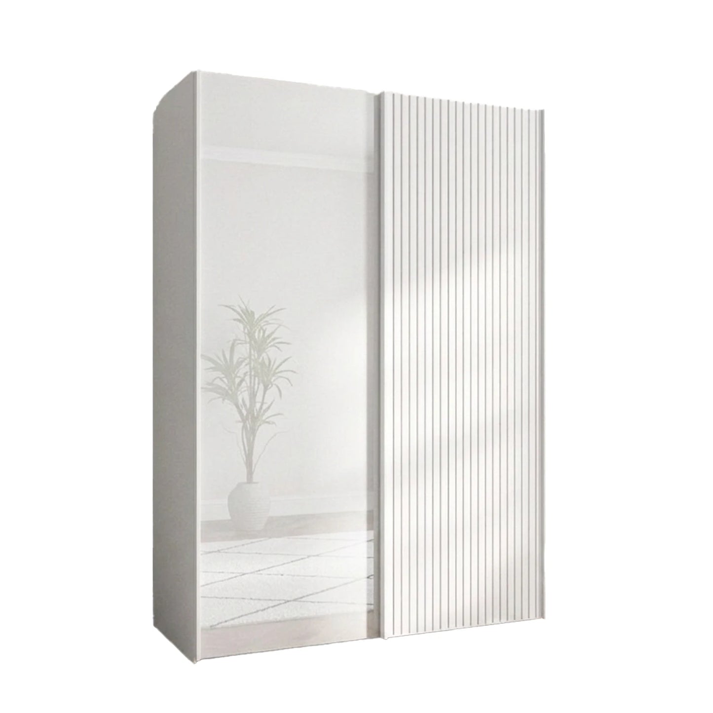 White Sliding Door Wardrobe by Wiemann Width 150cm or 200cm