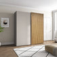 Tulsa Pebble Grey 2 Door Sliding Wardrobe
