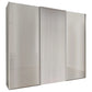 Tulsa 3 Door Champagne Glass Sliding Door Wardrobe with Decking 