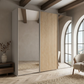 Tulsa Large 3 Door Wardrobe With Mirror and Decking Door