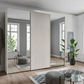 Tulsa Large 3 Door Wardrobe With Mirror and Decking Door