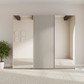Tulsa Large 3 Door Wardrobe With Mirror and Decking Door