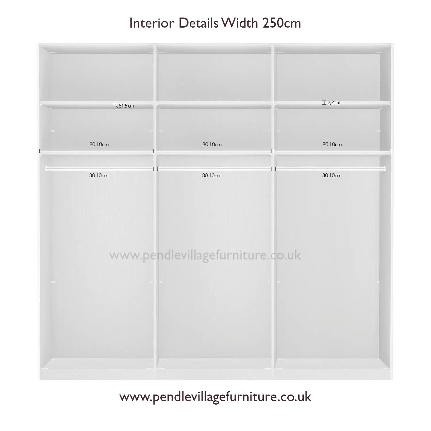 Tulsa 3 Door Decor Champagne Sliding Door Wardrobe with Oak Decking
