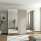 Wiemann Tulsa Large 3 Door Sliding Wardrobe with Mirror and Decking
