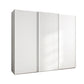 Wiemann Tulsa White 3 Door Sliding Wardrobe with Decking on the Middle Door - Width 280cm