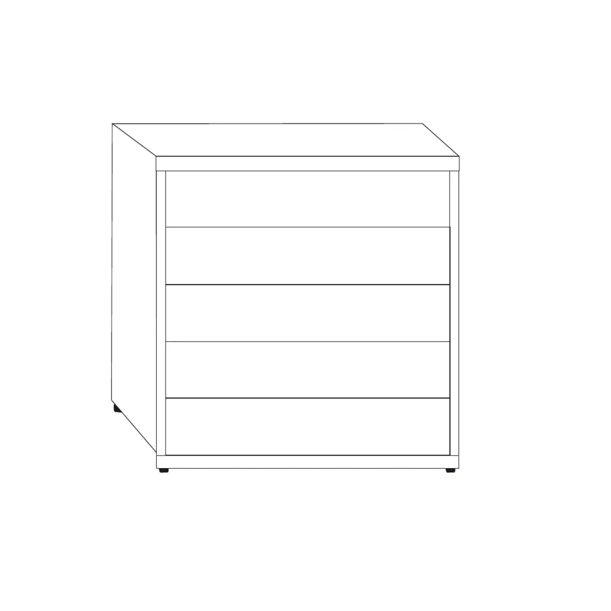 Wiemann Vilmar 5 Drawer Chest of Drawers - VIP - Pendle Village Furniture