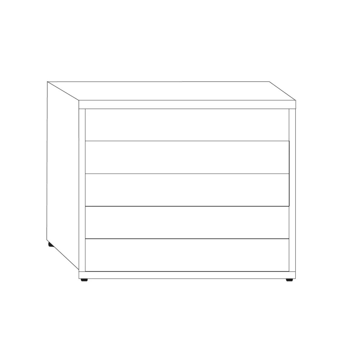 Wiemann Vilmar 5 Drawer Chest of Drawers - VIP - Pendle Village Furniture