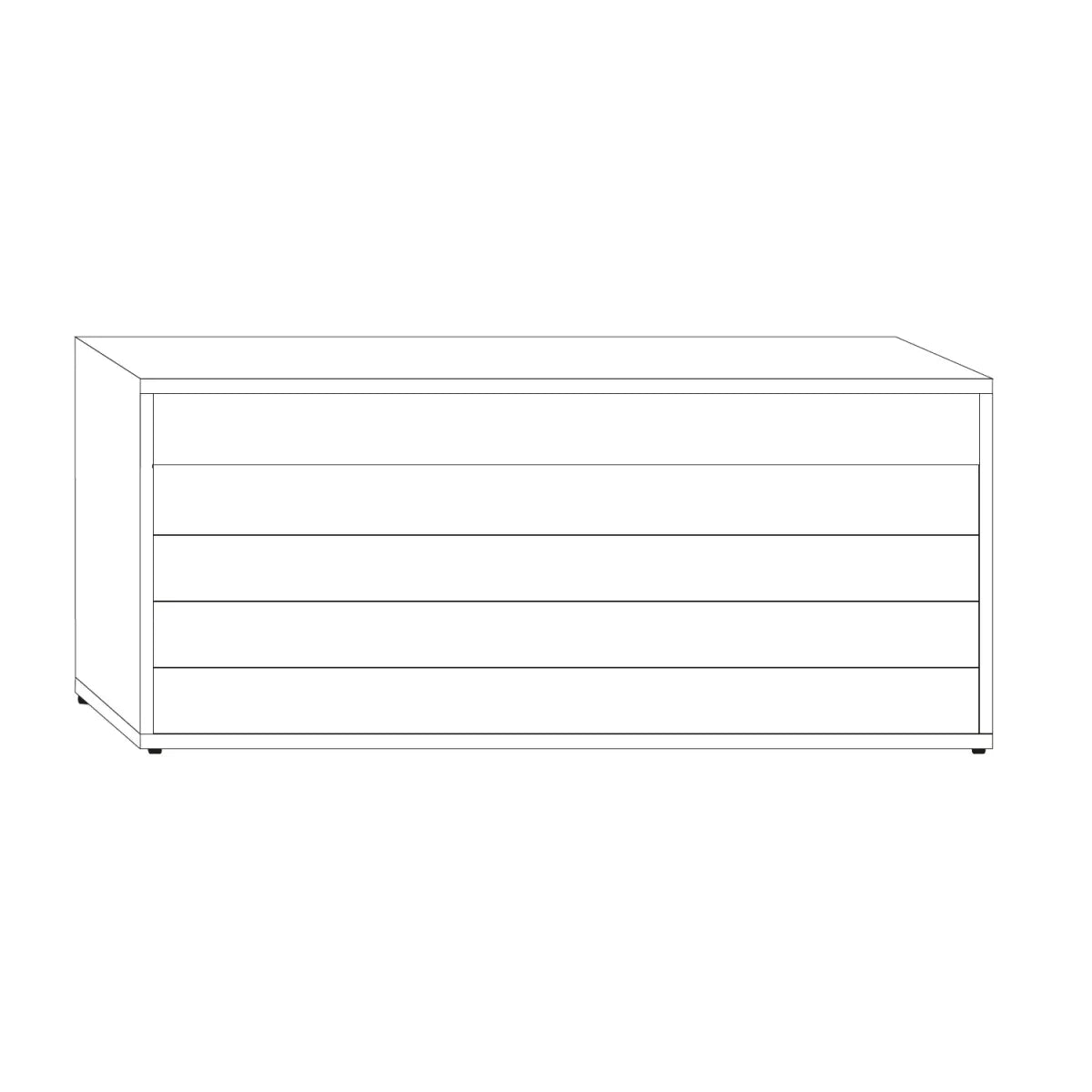 Wiemann Vilmar 5 Drawer Chest of Drawers - VIP - Pendle Village Furniture